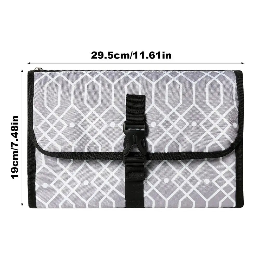 Portable Baby Changing Pad with Pockets Waterproof Travel Diaper Changing Station Kit for infant outdoor Gifts