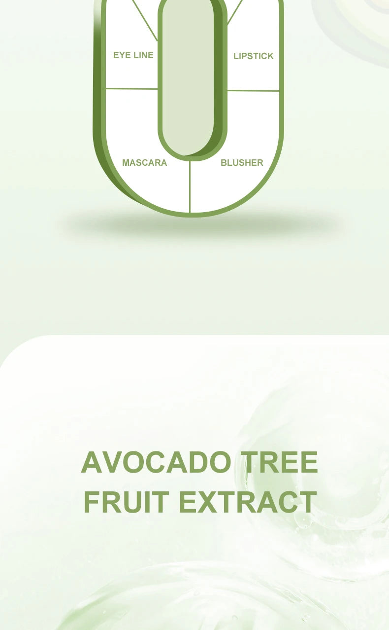 Ocheal Avocado Cleansing Makeup Remover Gel Stick Facial Eye Lip Orange Deep Cleaning Balm Cream Stick Clean Cleanser Skin Care