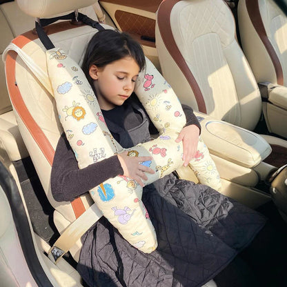 Car Sleeping Safety H-Shape Travel Pillow Car Travel Head Pillow Support Kid and Adult Cushion for Auto Seat Safety Neck Pillows