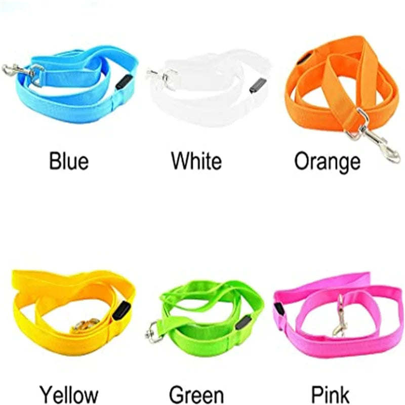 Led Pet Dog Leash Rope With Light Luminous  Lead Leash USB Charging for Dog Safety Flashing Glowing Collar Harness Accessories