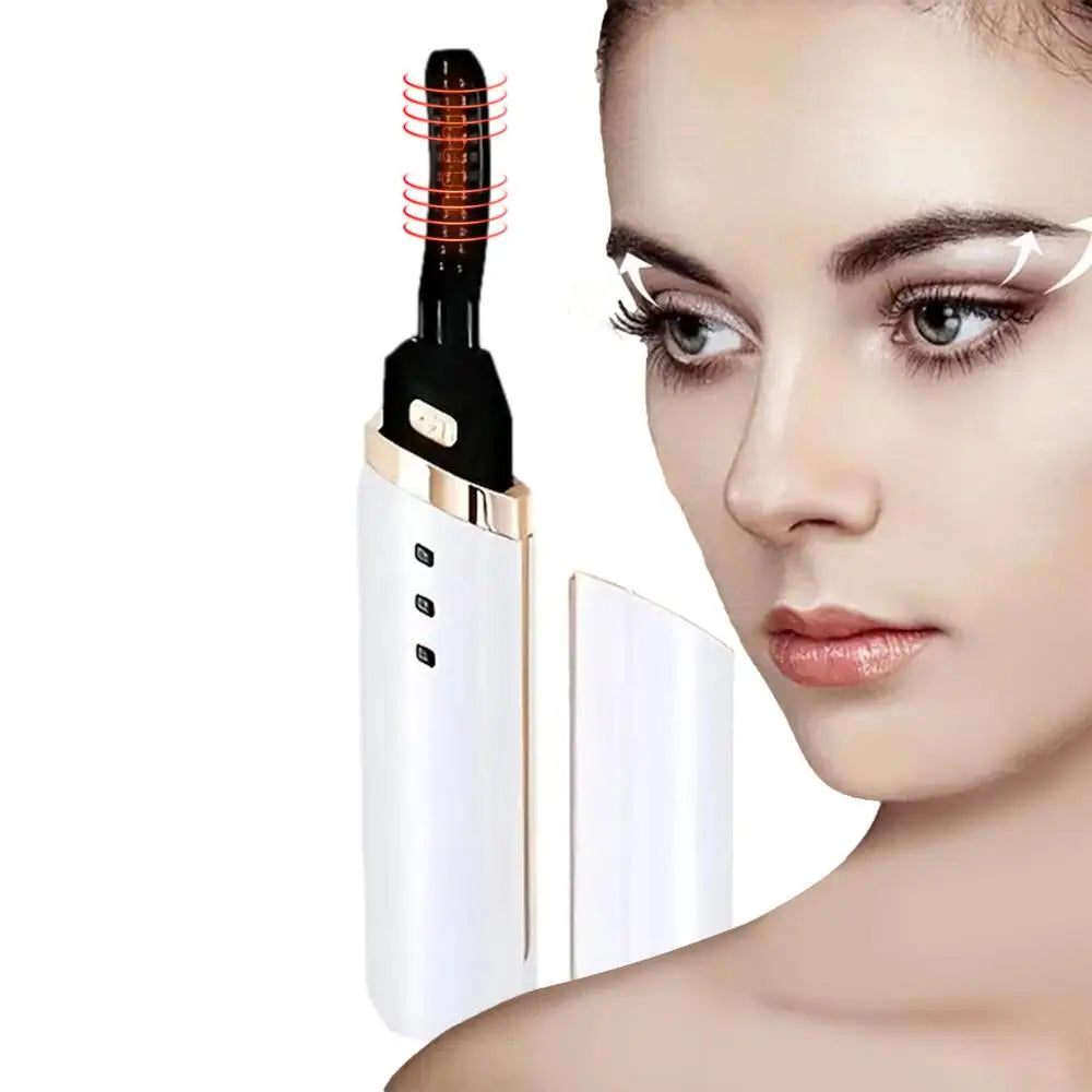 Electric Eyelash Curler USB Heated Electric Eye Lash Curlers Anti-scald Electric Eyelash Roller 10Seconds Heat Up, 3Temp Setting