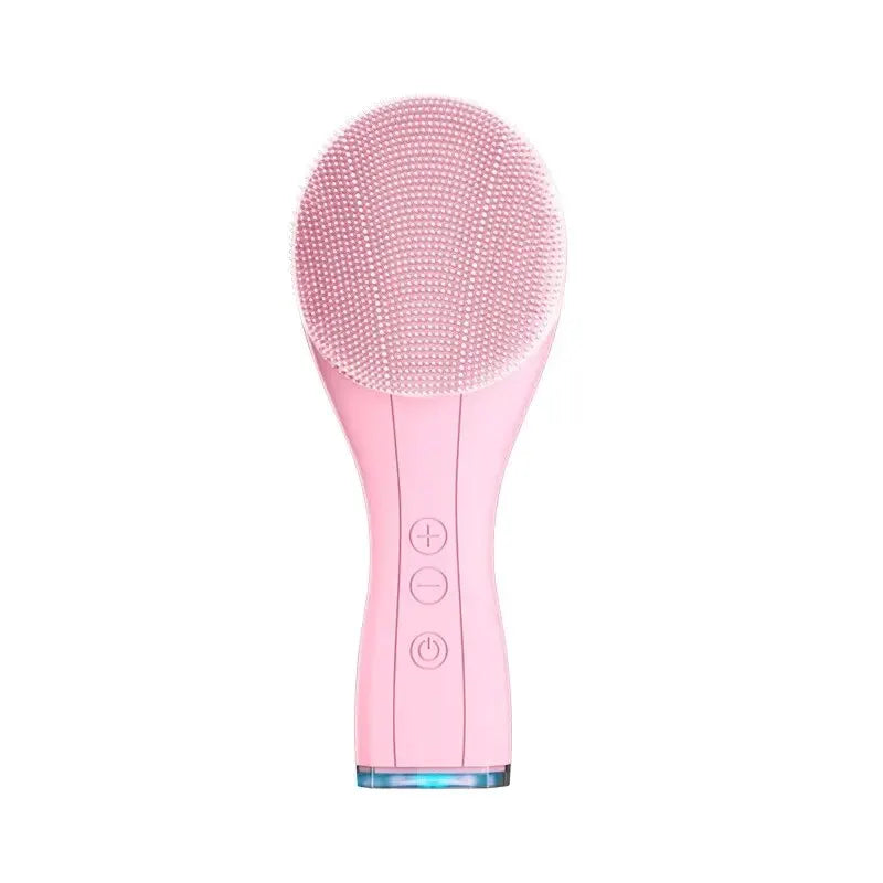 Electric Facial Cleansing Brush Deep Pore Cleaning Sonic Vibration Waterproof Acne Blackhead Remover Pore Cleaner Silicone