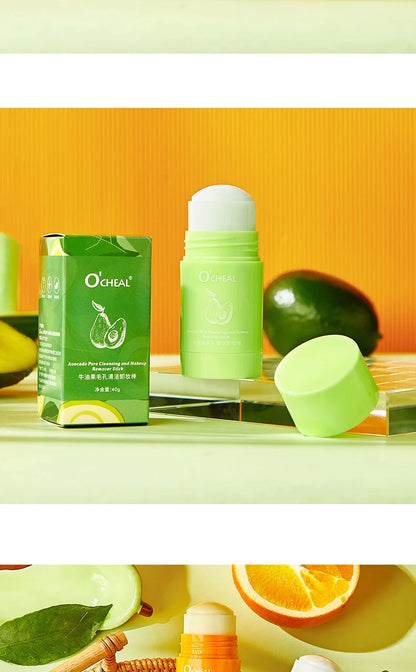Ocheal Avocado Cleansing Makeup Remover Gel Stick Facial Eye Lip Orange Deep Cleaning Balm Cream Stick Clean Cleanser Skin Care