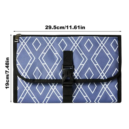 Portable Baby Changing Pad with Pockets Waterproof Travel Diaper Changing Station Kit for infant outdoor Gifts