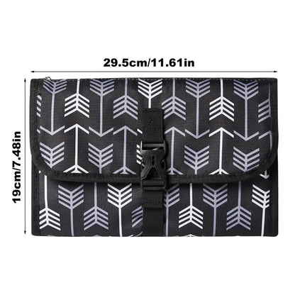 Portable Baby Changing Pad with Pockets Waterproof Travel Diaper Changing Station Kit for infant outdoor Gifts