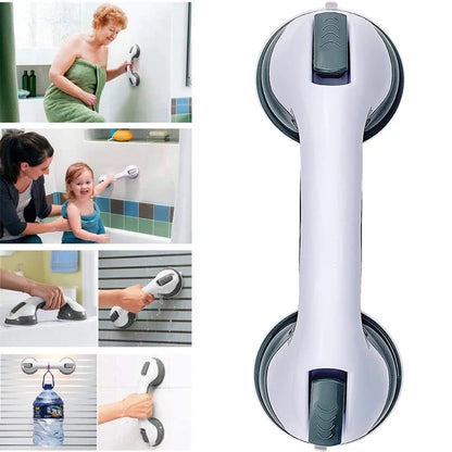 New Shower Handle Grab Bars Ultra Grip Dual Locking Safety Suction Cups Helping Handle Anti Slip Support for Toilet Bathroom