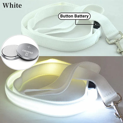 Led Pet Dog Leash Rope With Light Luminous  Lead Leash USB Charging for Dog Safety Flashing Glowing Collar Harness Accessories