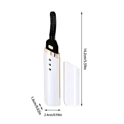 Electric Eyelash Curler USB Heated Electric Eye Lash Curlers Anti-scald Electric Eyelash Roller 10Seconds Heat Up, 3Temp Setting