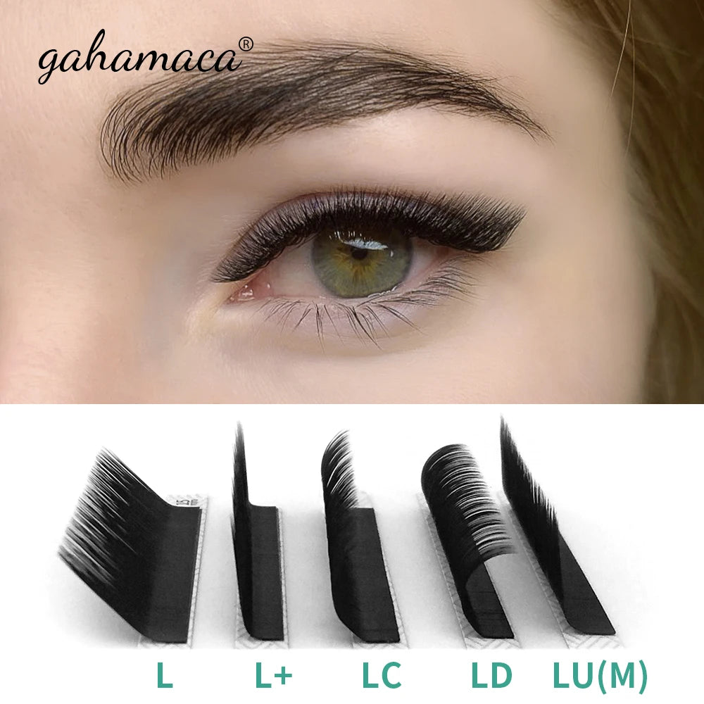 GAHAMACA 5D W Shape Lashes 3D 4D YY Eyelashes Extension Premade Volume Fans Natural Lashes Clover Professional Makeup