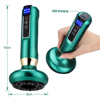 Intelligent Cupping Apparatus Rechargeable Magnetic Suction Body Massager for Cellulite Scraping and Cupping Massage Machine