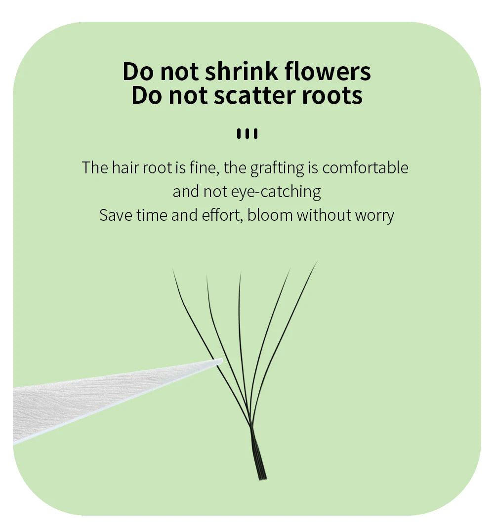 GAHAMACA 5D W Shape Lashes 3D 4D YY Eyelashes Extension Premade Volume Fans Natural Lashes Clover Professional Makeup