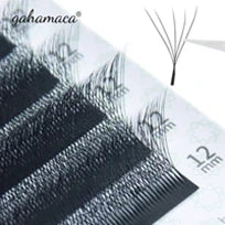 GAHAMACA 5D W Shape Lashes 3D 4D YY Eyelashes Extension Premade Volume Fans Natural Lashes Clover Professional Makeup