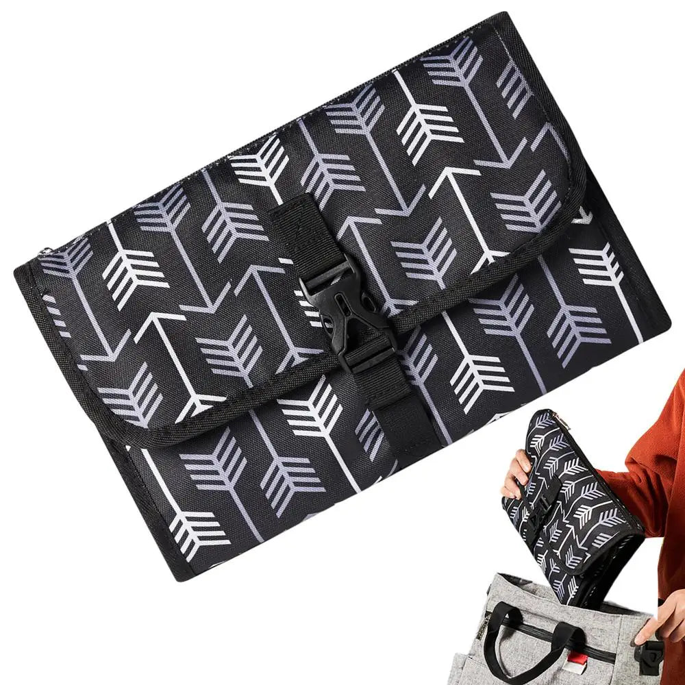 Portable Baby Changing Pad with Pockets Waterproof Travel Diaper Changing Station Kit for infant outdoor Gifts