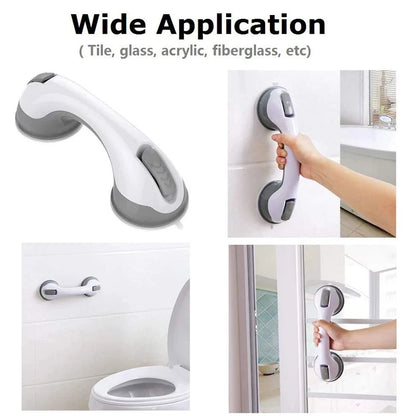 New Shower Handle Grab Bars Ultra Grip Dual Locking Safety Suction Cups Helping Handle Anti Slip Support for Toilet Bathroom