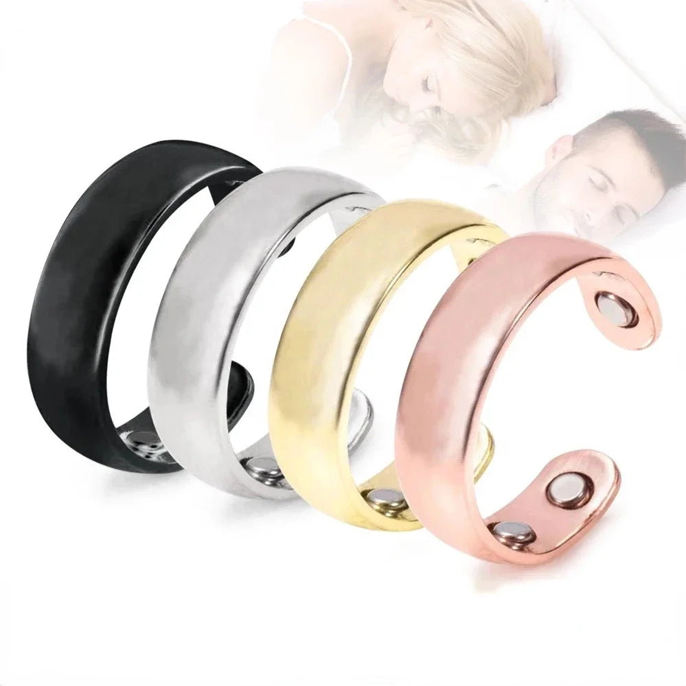Anti Snoring Device Ring Magnetic Therapy Acupressure Treatment Against Finger Ring Anti Snore Sleep Aid for Snoring