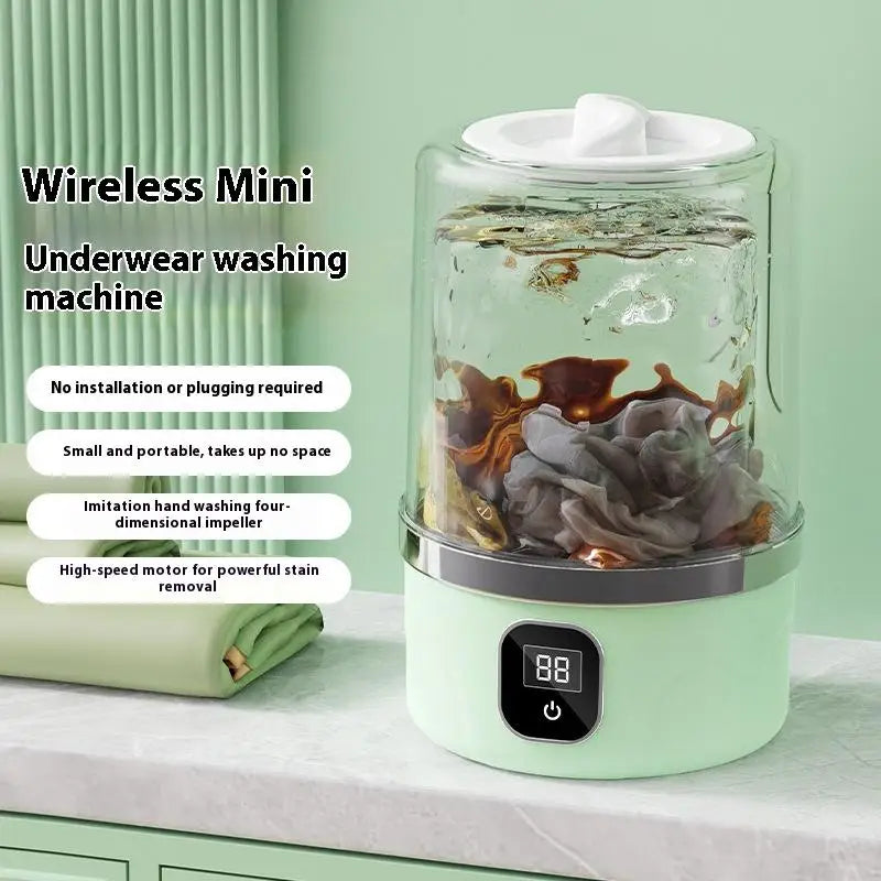 Portable Mini Washing Machine Small Laundry Washer Machine Clothes Cleaning Tool For Dormitories Travel Camping Hotel Apartment