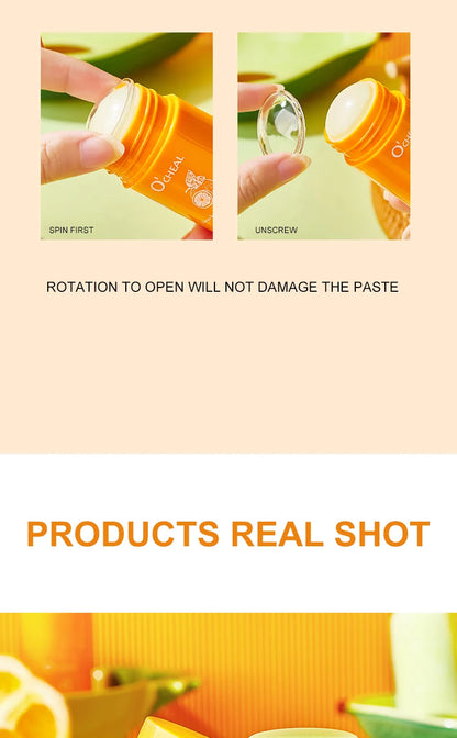 Ocheal Avocado Cleansing Makeup Remover Gel Stick Facial Eye Lip Orange Deep Cleaning Balm Cream Stick Clean Cleanser Skin Care