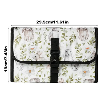 Portable Baby Changing Pad with Pockets Waterproof Travel Diaper Changing Station Kit for infant outdoor Gifts