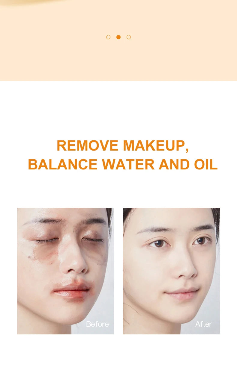 Ocheal Avocado Cleansing Makeup Remover Gel Stick Facial Eye Lip Orange Deep Cleaning Balm Cream Stick Clean Cleanser Skin Care